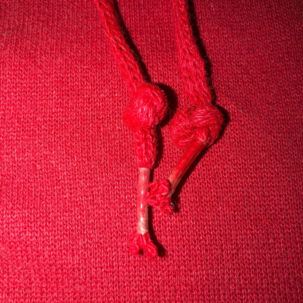 Vintage 90s Marlboro Hooded Red Sweatshirt Hoodie - Picture 6 of 8